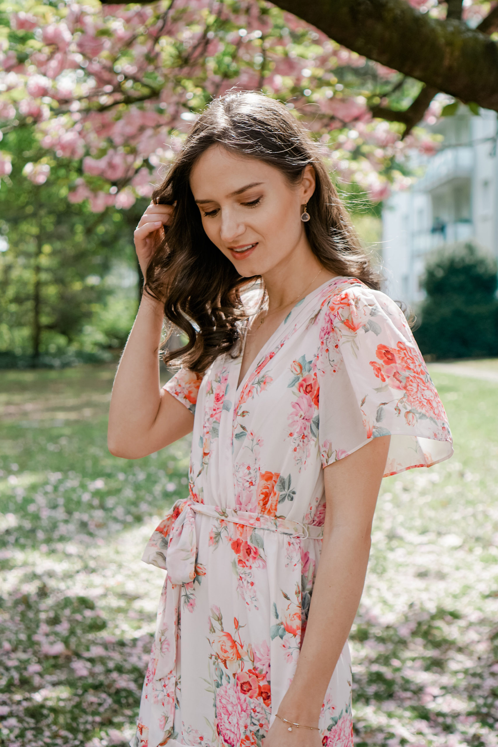 floral dress for spring and summer